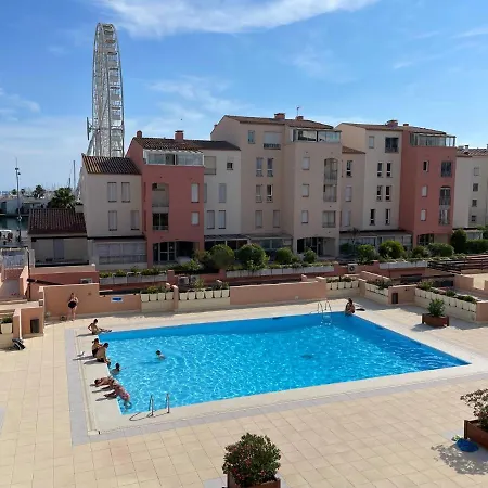דירה Cap D'agde Centre Port Avec Parking Prive Et Belle Vue Port Et *